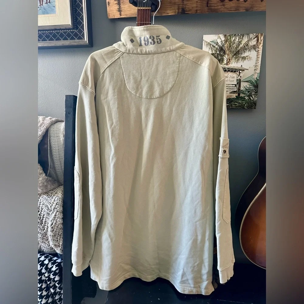 Sperry Men's Beige Quarter-Zip Pullover